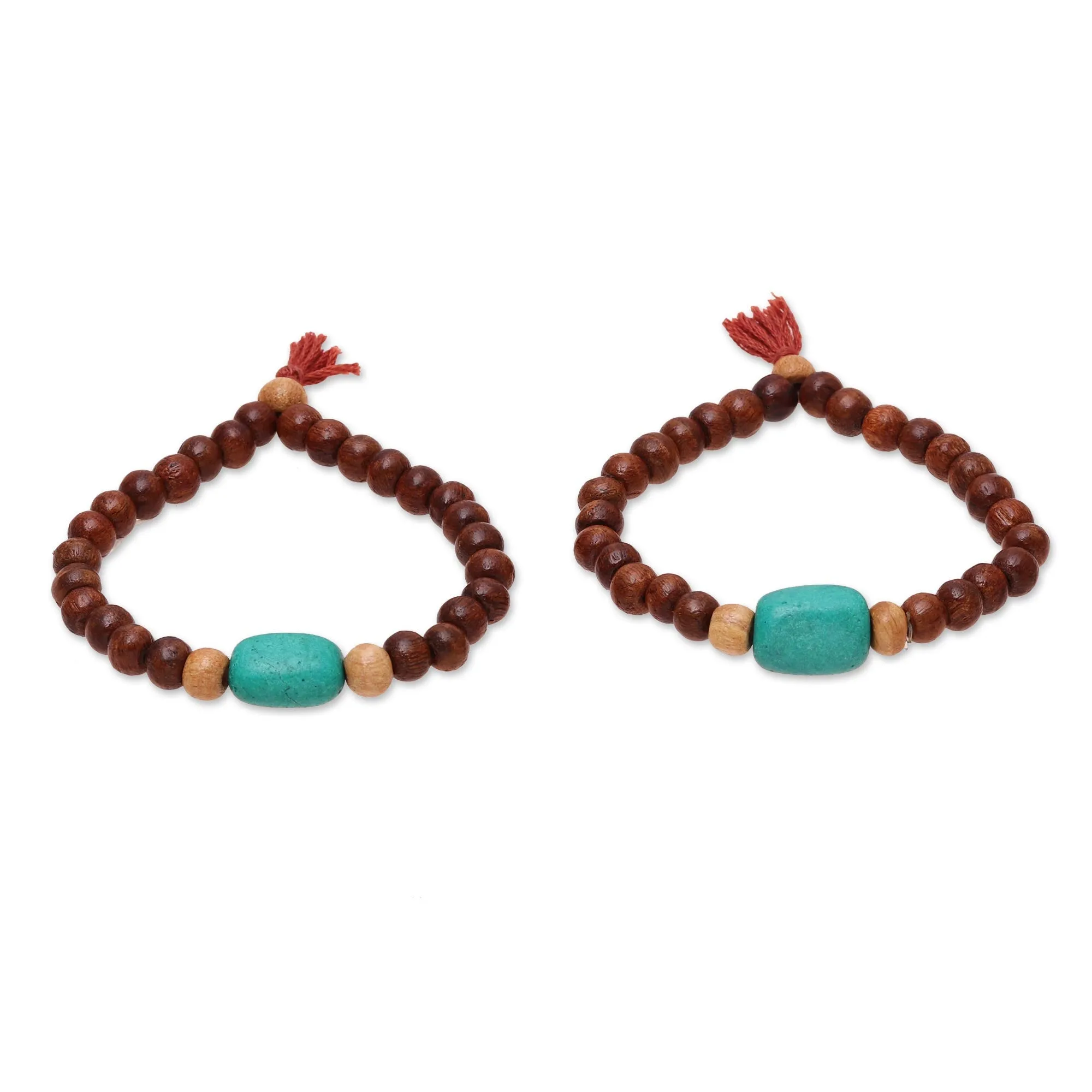 Wood Stretch Bracelets  - Joy of Friendship